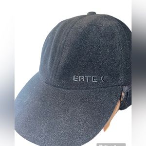 Eddie Bauer Core Wind-stopper Fleece Hat Adjustable  Back Black Size L/XL